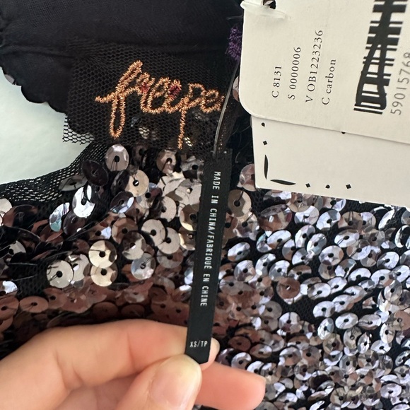 Free People Shimmering Sequin Party Dress size XS - Picture 4 of 8